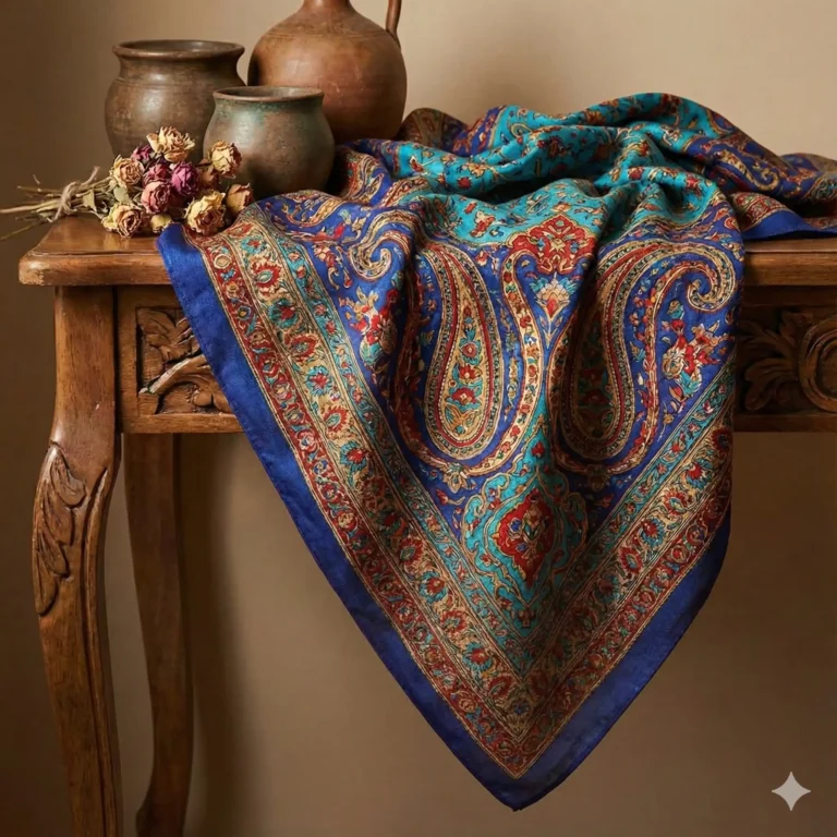 خرید روسری قواره بزرگ مجلسی و نخی جدید از ایل بانو