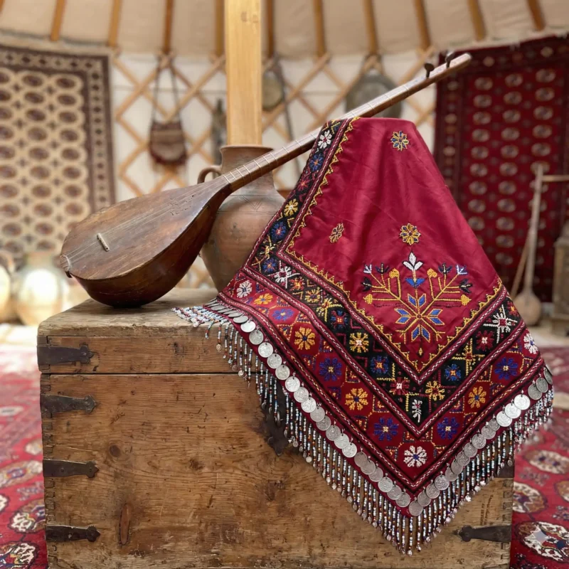 خرید یالق طلاکوب و سربند سنتی ترکمن از ایل بانو